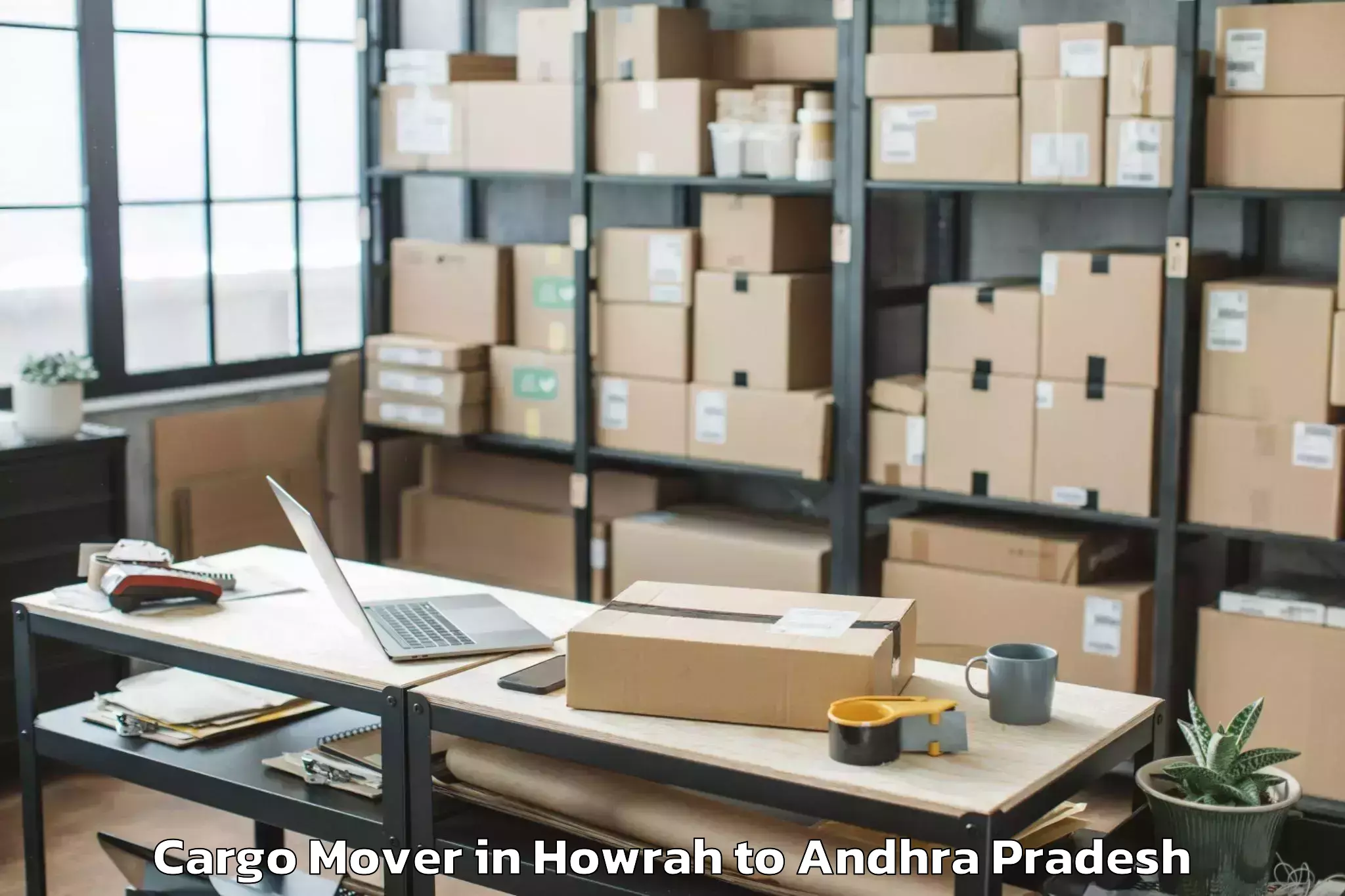 Leading Howrah to Akkarampalle Cargo Mover Provider